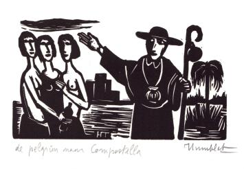 Kunstwerkje op papier van de Leuvense kunstenaar Theo Humblet kopen