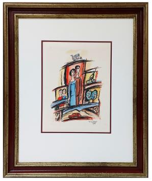 Grafisch werk Belgische kunstenaar Theo Humblet