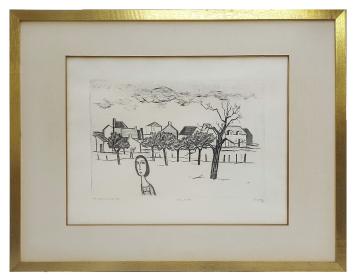 Litho van de Belgische kunstenaar Theo Humblet
