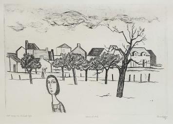Litho uit 1971 kopen van de Leuvense schilder Theo Humblet