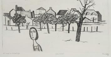 Meisje uit Korbeek Dijle 1971 épreuve d'artiste