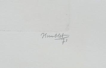 Meisje uit Korbeek Dijle 1971 épreuve d'artiste