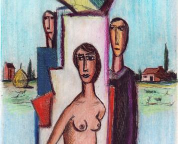 De dame met de twee mannen 1982