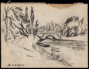 Kunstwerkje op papier van Henri Victor Wolvens aankopen