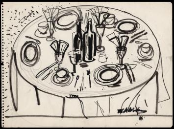 Kunstwerkje op papier van Henri Victor Wolvens aankopen