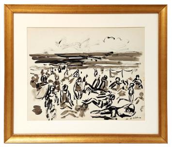 Tekening van de Belgische tekenaar Henri Victor Wolvens