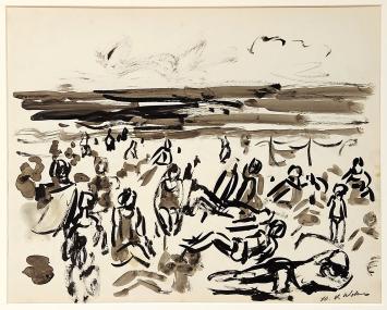 Het strand van Henri Victor Wolvens