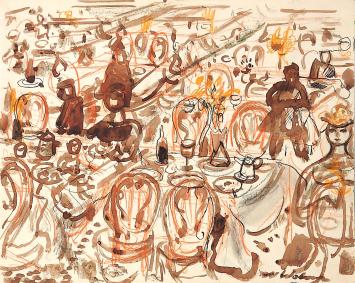 Kunstwerkje op papier van Henri Victor Wolvens kopen