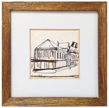 Tekening van de Belgische artiest Henri Victor Wolvens