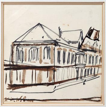 Gebouw, het paleis van Henri Victor Wolvens