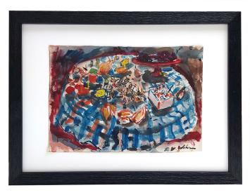 Schilderij van de Belgische artiest Henri Victor Wolvens