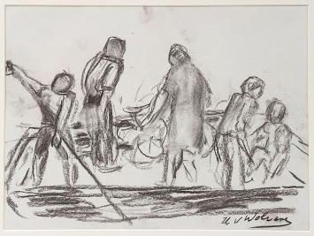 Tekening getekend door Henri Victor Wolvens