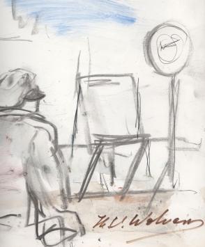 Kunstwerk op papier van H. Wolvens kopen