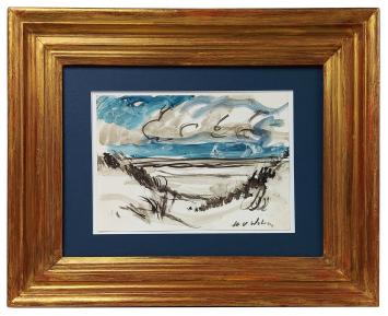 Schilderij van de Belgische tekenaar Henri Victor Wolvens