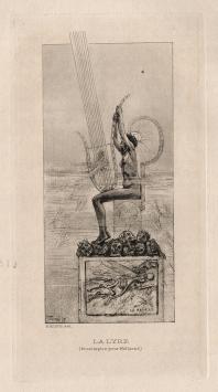 Félicien Rops met een heliogravure uit 1924