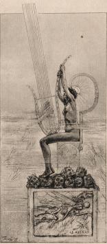 Rops…iana (1924, Éditions Pellet) La Lyre (Frontispice pour Mallarmé)