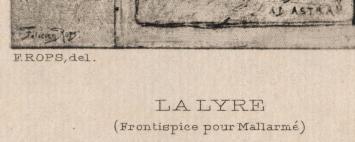 Heliogravure La Lyre (Frontispice pour Mallarmé) Exsteens 1110
