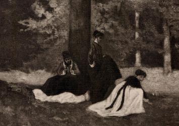 Heliogravure Sous-Bois en automne Exsteens 1123