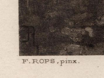 Heliogravure Sous-Bois en automne Exsteens 1123