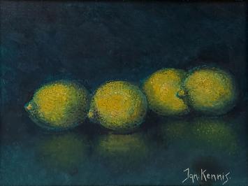 Schilderij met citroenen geschilderd door Jan Kennis