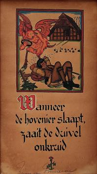 Gesigneerde prent van Frans Van Immerseel