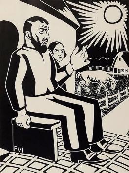 De Belgische kunstenaar Frans Van Immerseel