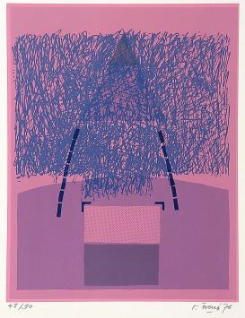 Litho van de Belgische kunstenaar Renaat Ivens