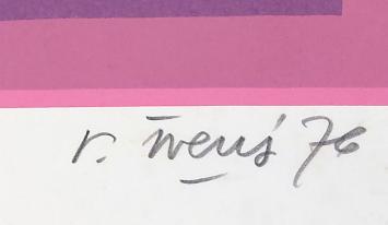 Gesigneerde litho van Renaat Ivens