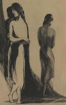 Originele ets van Jac Boonen, gesigneerd door de etser