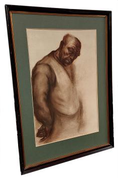 Tekening, staande man 1943