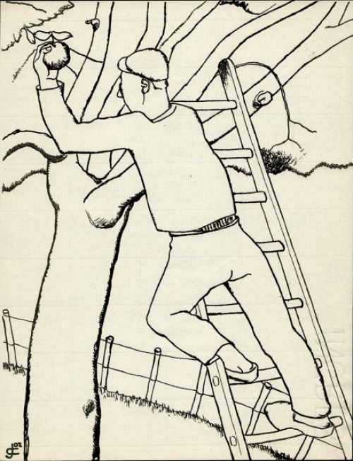 Grafisch kunstwerk van Belgische kunstenaar Jozef Cantré