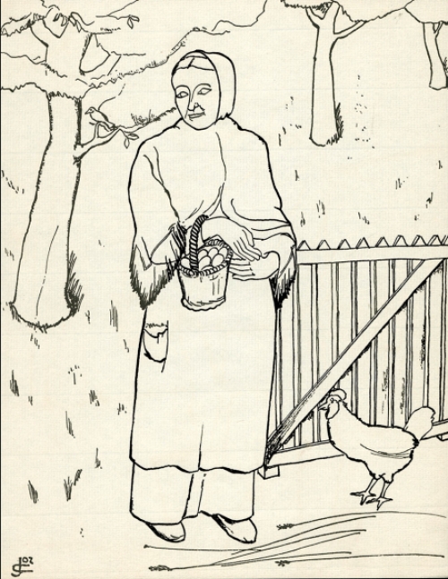 Grafisch kunstwerk van Belgische kunstenaar Jozef Cantré