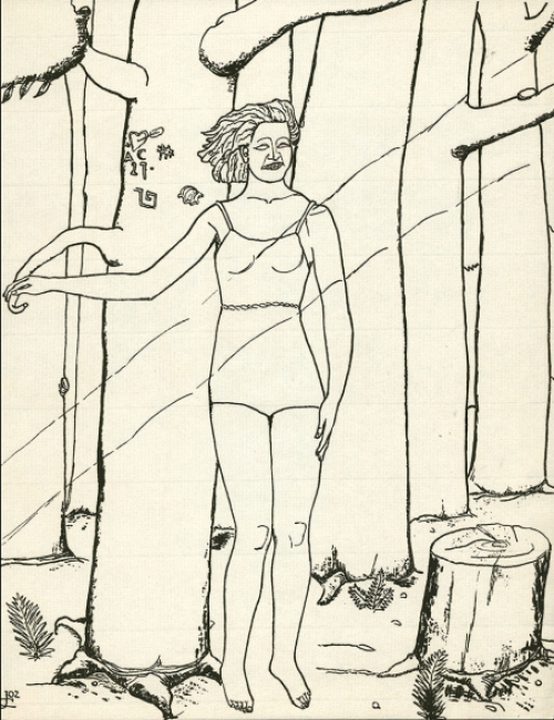 Grafisch kunstwerk van Belgische kunstenaar Jozef Cantré