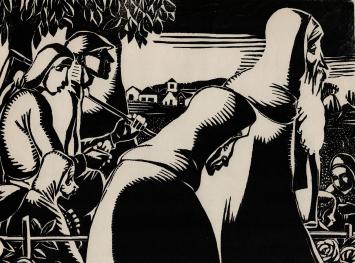 Kunstwerkje op papier van Jan Frans Cantré