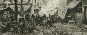 Jef Codron met een ets in uitmuntende staat