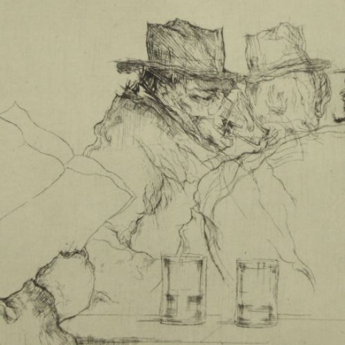 Belgische tekenaar en etser Jules De Bruycker