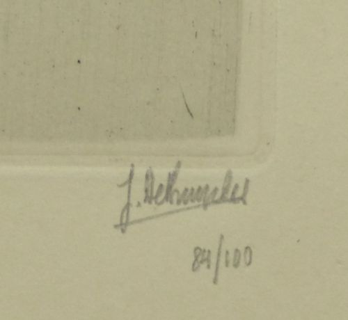 Jules De Bruycker Belgian etcher