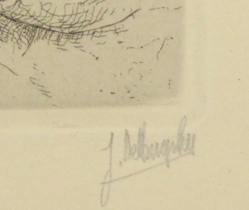 Belgische etser en tekenaar Jules De Bruycker