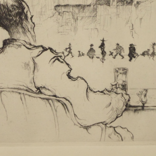 Belgische tekenaar en etser Jules De Bruycker