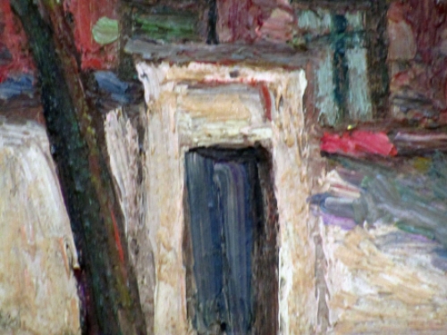 Begijnhof van Gent van Belgische schilder Julien Van de Veegaete