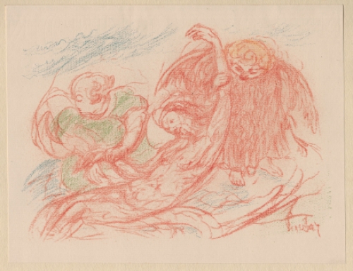 Litho van James Ensor uit 1921 die gemaakt werd in 1920