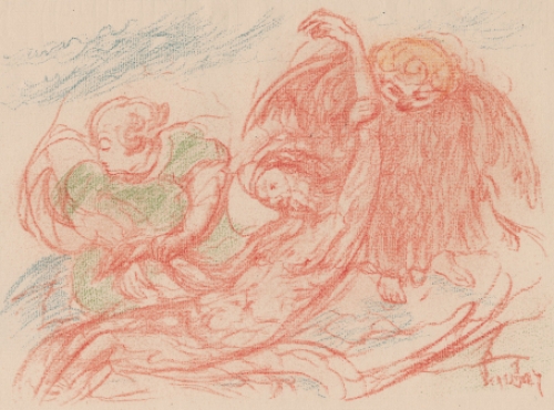 Litho uit 1921 van James Ensor uit Scènes de la vie du Christ