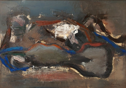 Expressionistisch kunstwerk van de Antwerpse kunstenaar Jack Godderis