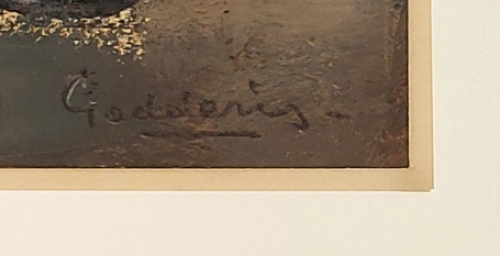 Abstract kunstwerk van de Antwerpse schilder Jack Godderis