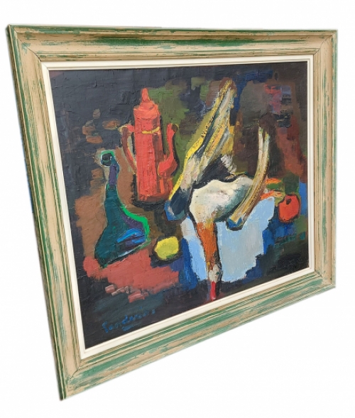 Expressionistisch schilderij kopen van J Godderis