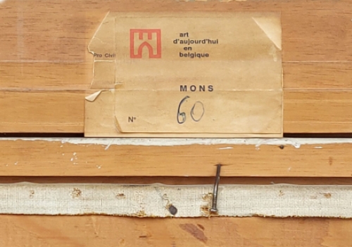 Expressionistisch stilleven met rode kan