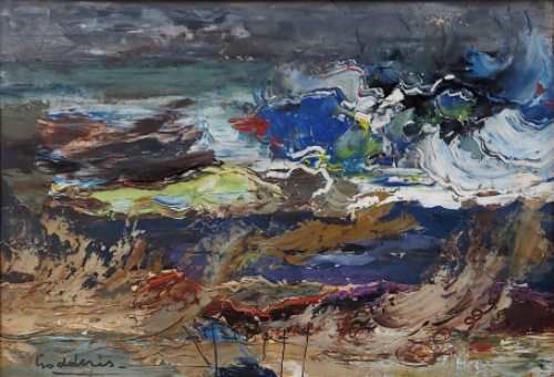 Expressionistisch kunstwerk van de Antwerpse kunstenaar Jack Godderis