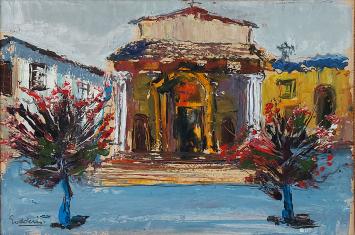 Expressionistisch kunstwerk van de Antwerpse kunstenaar Jack Godderis