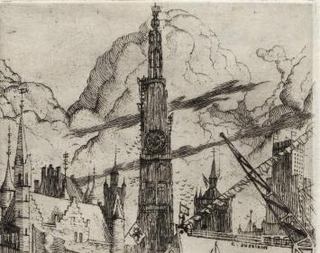 Ets van Jaak Gorus, Antwerpen vanop linkeroever
