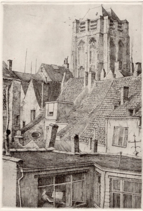 Ets van  de Belgische etser J. Gorus kopen